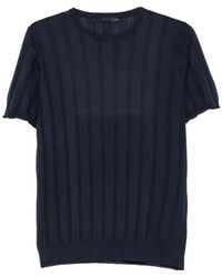 Jeordie's - Knitted Short-Sleeve Cotton T-Shirt - Lyst