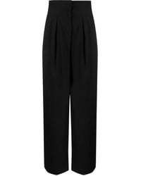 Remain - High-Waisted Pleated Wide-Leg Trousers - Lyst