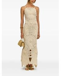 Cult Gaia - Elif Crochet Floral Maxi Dress - Lyst