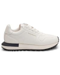 Emporio Armani - Leather Sneakers - Lyst