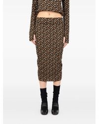 Societe Anonyme - Cadil Geometric Midi Skirt - Lyst