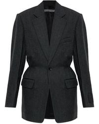 Alexander Wang - Elastic-Waistband Blazer - Lyst