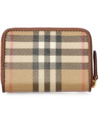 Burberry - Porte-Monnaie À Carreaux - Lyst