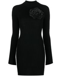 Blumarine - Cut-out Wool Mini Dress - Lyst