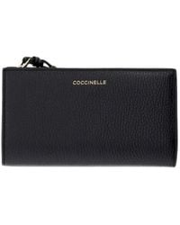 Coccinelle - Logo-Lettering Pebbled-Leather Wallet - Lyst