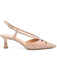 Julie Dee - Cut-Out Slingback Heeled Pumps - Lyst