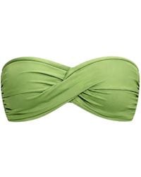 Seafolly - Twist-Detail Bandeau Bikini Top - Lyst