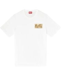 DIESEL - T-Shirt T-Adjust À Logo Imprimé - Lyst