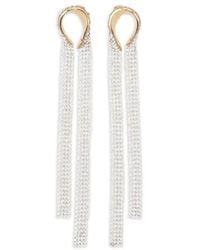 Lanvin - Pendientes Largos Con Diseño Retorcido - Lyst
