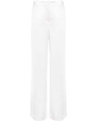 P.A.R.O.S.H. - Satin-finish Straight-leg Trousers - Lyst