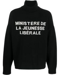 Liberal Youth Ministry - Intarsia-knit Roll-neck Jumper - Lyst