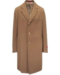 Isaia - Abrigo Ross Con Botones - Lyst