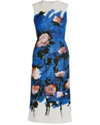 Erdem - Maxikleid Mit Blumen-Print - Lyst