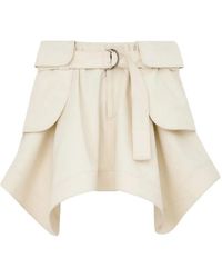Loewe - Cargo Belted Cotton Mini Skirt - Lyst