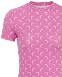 Marine Serre - Moon-Print T-Shirt - Lyst