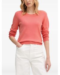 Benetton - Trui Met Geribbelde Afwerking - Lyst