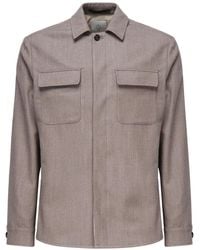 Eleventy - Chaqueta Con Bolsillo De Parche - Lyst