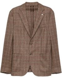 Luigi Bianchi - Prince Of Wales Check Blazer - Lyst