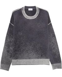 AMISH - Crew-Neck Wool Sweater - Lyst