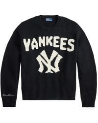 Polo Ralph Lauren - Yankees Intarsia-Knit Sweatshirt - Lyst
