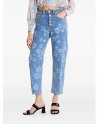 Desigual - Jean À Fleurs - Lyst