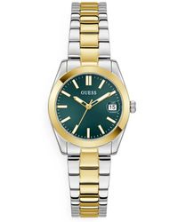 Guess - 2-Tone Date Watch - Lyst