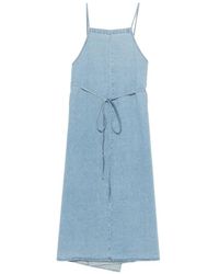 Baserange - Yumi Apron Midi Dress - Lyst