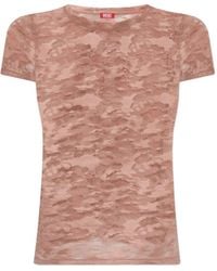 DIESEL - Camo Lace-Patterned T-Shirt - Lyst