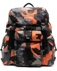 DSquared² - Zaino Ceresio 9 Con Stampa Camouflage - Lyst