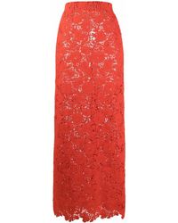 Giambattista Valli - Falda de cintura alta con bordado floral - Lyst