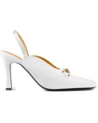 Versace - Marisa Patent Slingbacks 90 Mm - Lyst