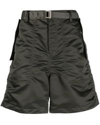 Sacai - Pantalones cortos con cierre de hebilla - Lyst