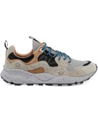 Flower Mountain - Yamano 3 Suede-Panelled Lace-Up Sneakers - Lyst