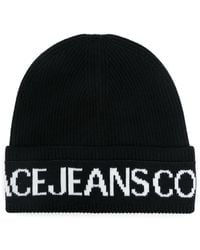 Versace Jeans Couture - Mütze Mit Logo-Intarsie - Lyst