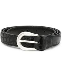 Eraldo - Crocodile-Effect Buckle Belt - Lyst