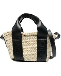 Chloé - Small Sense Raffia Handbag - Lyst