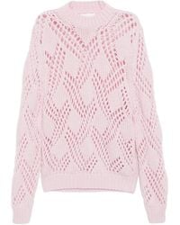 Jil Sander - Open Knit Sweater - Lyst