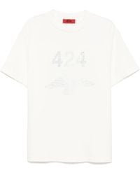 424 - Logo-Print T-Shirt - Lyst