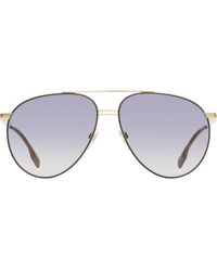 Burberry Sonnenbrille mit Doppelsteg - Mettallic