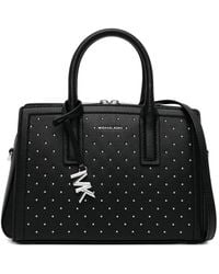 Michael Kors - Laila Small Studded Leather Satchel - Lyst