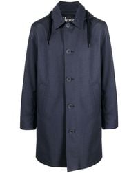 Herno - Single-Breasted Parka Jacket - Lyst