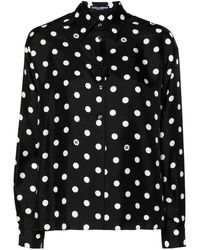 Dolce & Gabbana - ポルカドット シルクシャツ - Lyst