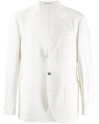 Brunello Cucinelli - Einreihiges Leinensakko - Lyst