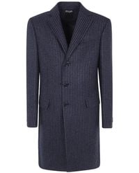 ZEGNA - Double-Breasted Wool Coat - Lyst