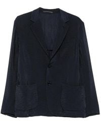 Giorgio Armani - Textured Single-Breasted Blazer - Lyst