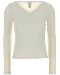 Calvin Klein - Ribbed-Knit Long-Sleeve T-Shirt - Lyst