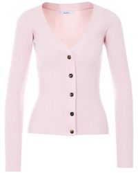 Max Mara - Cardigan Boutonné À Col V - Lyst