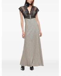 Pinko - Aspasia Long Sleeveless Polka-Dot Dress - Lyst