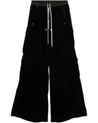 Rick Owens - Fluwelen Cargo Broek - Lyst
