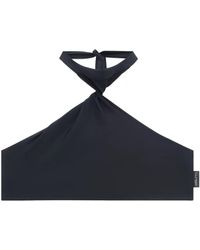 Courreges - Top de bikini con detalle retorcido - Lyst